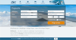 Desktop Screenshot of billigflieger.de