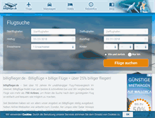 Tablet Screenshot of billigflieger.de